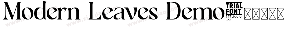 Modern Leaves Demo字体转换